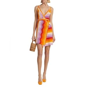 NWT Farm Rio Women's Multi Stripes Crochet Dress Size: M